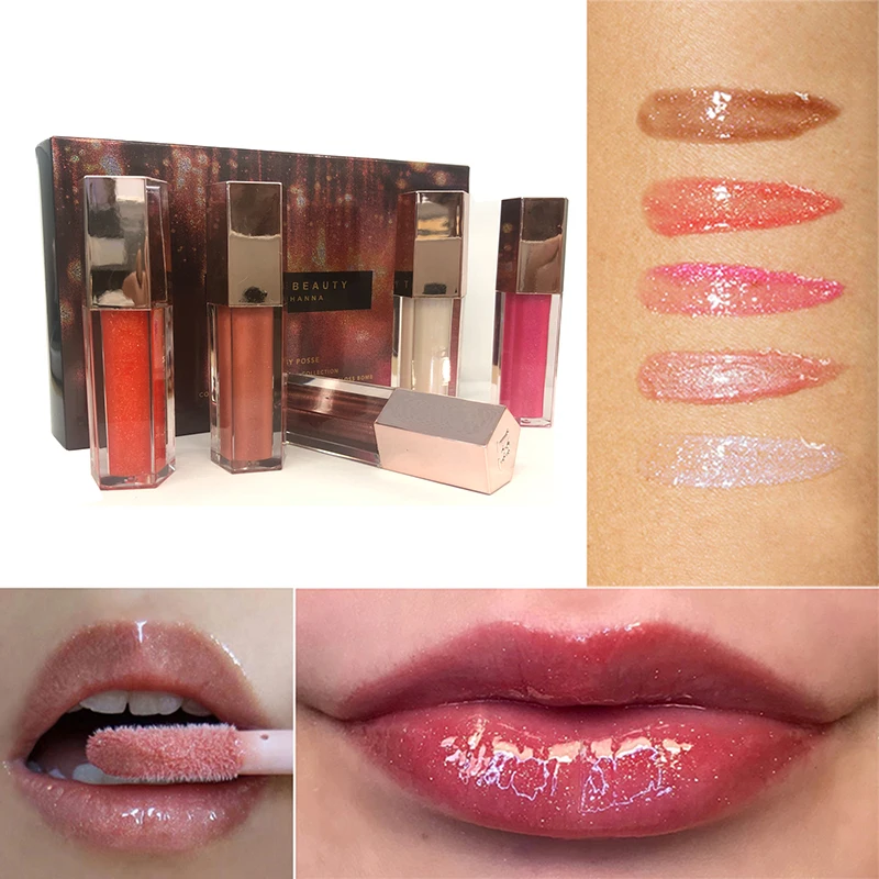 Top Trends: Christmas Gift Makeup High-shine Lip Gloss Moisturizing Lip Plumper Glossy Posse Mini Gloss Bomb Collection Limited Edition Shoppable Styles