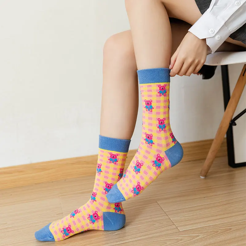 Top Trends: Japanese Harajuku Style Cartoon Woman Socks Cotton With Kawaii Bear Rabbit Funny Socks Women For Spring Autumn Winter 11801 Shoppable Styles - Image 3