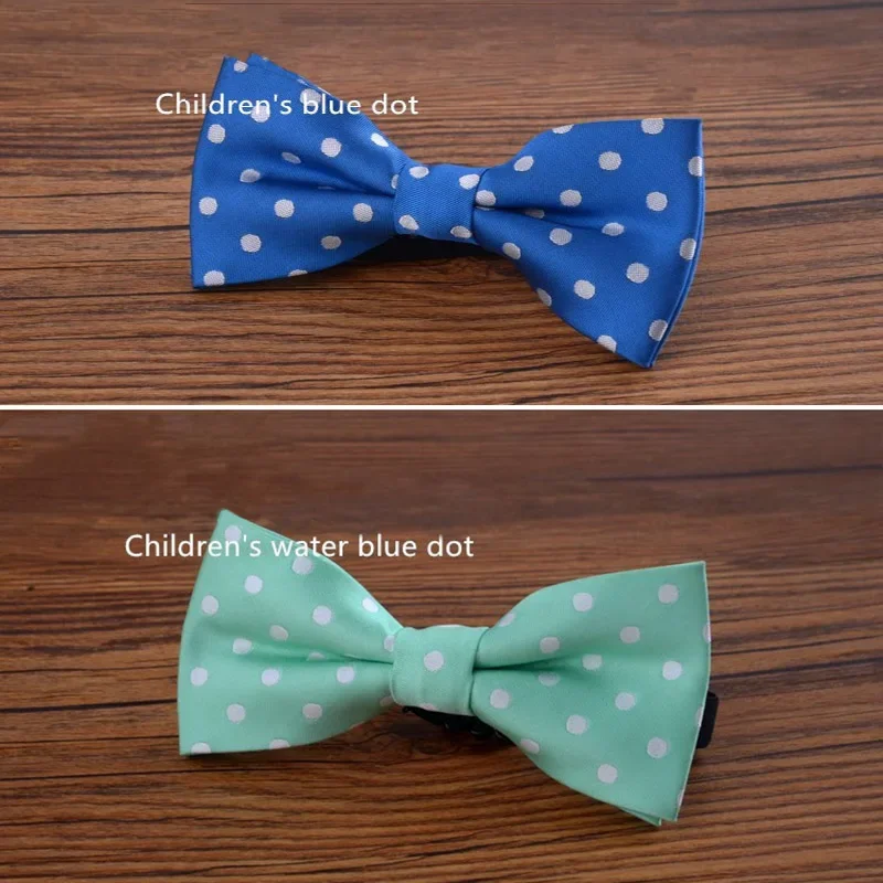 Top Trends: Matagorda Boys Girls Bow Tie England Classics Dot Kids Bowtie Satin Necktie Adjustable Cravat Knot Children Accessory Scarf Shoppable Styles - Image 5