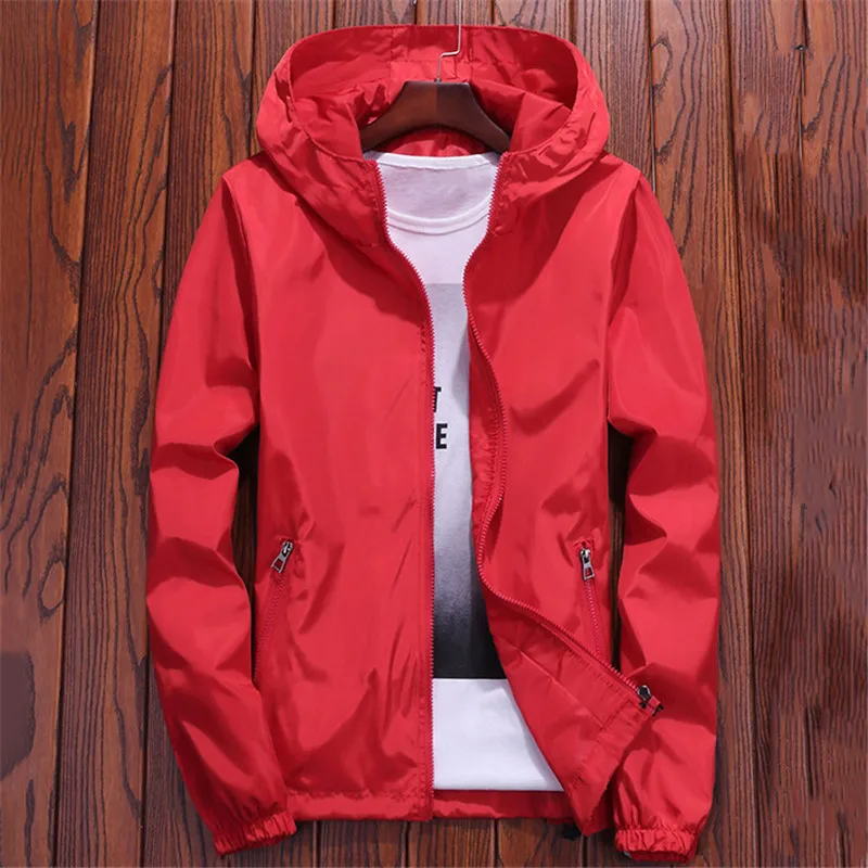 Top Trends: Spring Autumn Men Sun Protection Jacket Women Casual Loose Thin Couple Hooded Tops 2022 New Lover Waterproof Cargo Coats Shoppable Styles