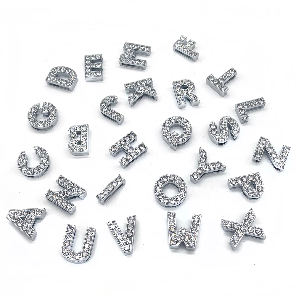 Top Trends: Hot 1pcs Metal Letters Shoes Accessories Garden Shiny Rhinestones Shoe Decorations For X-mas Gifts Shoppable Styles