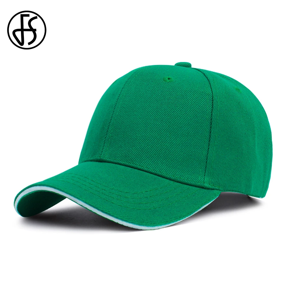 Top Trends: FS Summer Orange Green Baseball Caps For Men Cotton Washed Snapback Trucker Hat Sun Shade Stylish Women Hats Gorras De Hombre Shoppable Styles