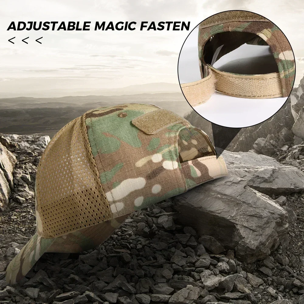 Top Trends: Military Baseball Caps Camouflage Tactical Army Combat Paintball Basketball Football Adjustable Classic Snapback Sun Hats Men Shoppable Styles - Image 5