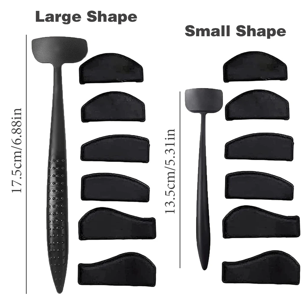 Top Trends: 6 In 1 Crease Line Kit Stencil Eyeliner Template To Delineate Eyes Women Eyeshadow Cut Crease Silicone Eye Makeup Stencils Black Shoppable Styles - Image 5