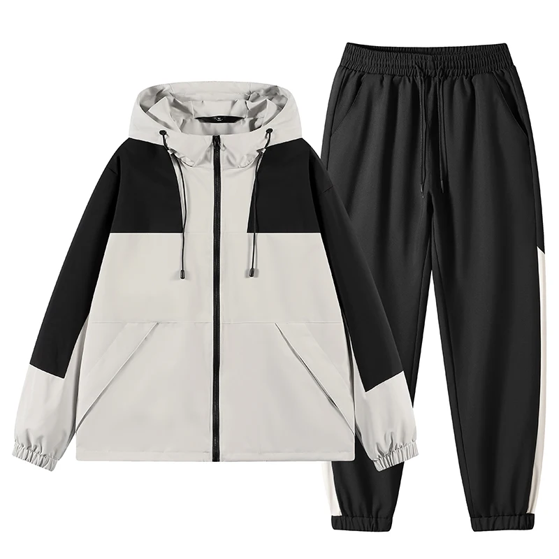 Top Trends: Mens Streetwear Cargo Pullover Hooded Tracksuit 2 Pieces Sets Jackets And Cargo Pants Loose Fit Pants Hip Hop Jacket Shoppable Styles