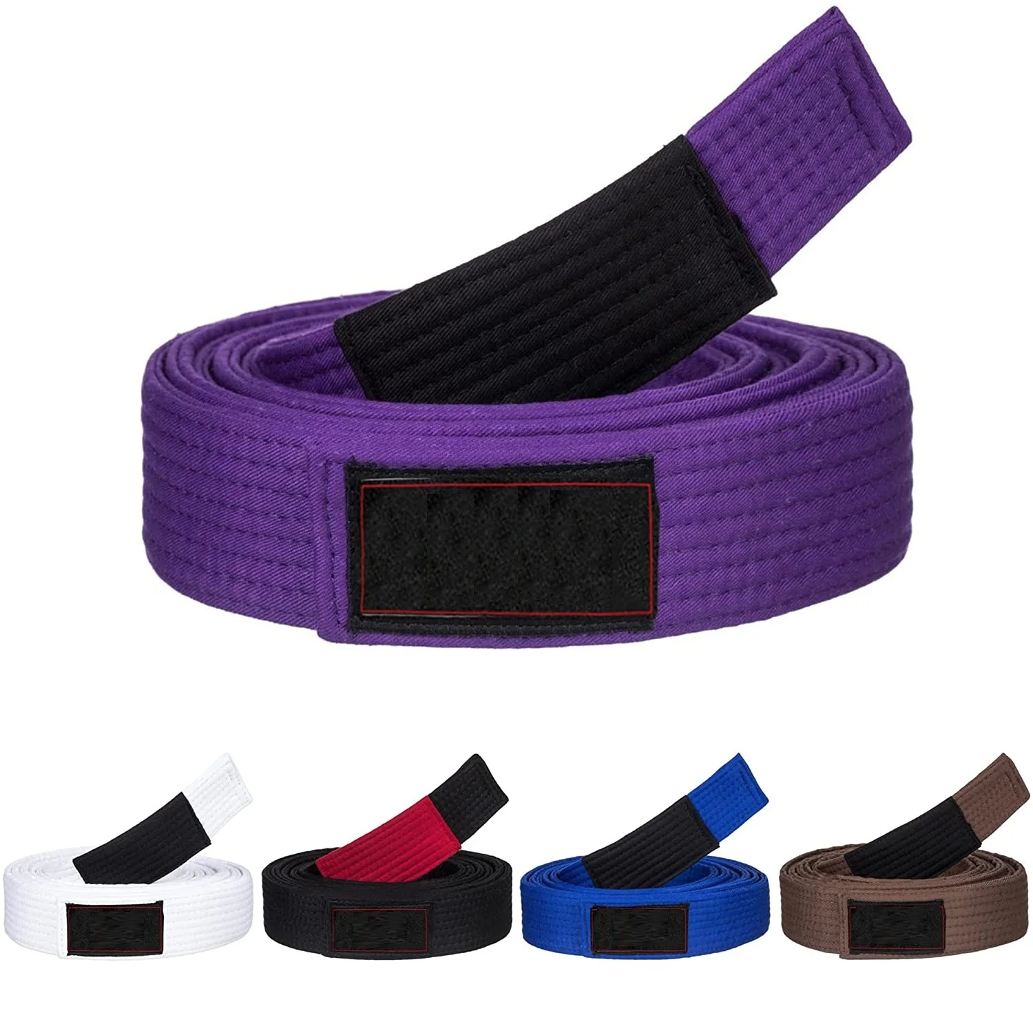 Top Trends: Brazilian Jiu Jitsu BJJ Belts 215cm - 315cm Adult A0 A1 A2 A3 A4 Black Brown Purple Blue White Free Embroidery Name Shoppable Styles