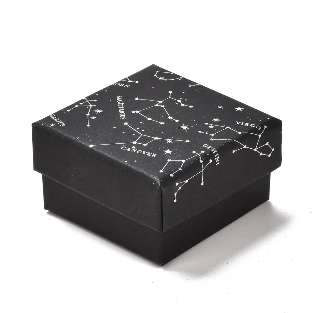 Top Trends: Constellation Pattern Cardboard Boxes Jewelry Packaging Gifts Boxes For Rings Watches Necklaces Earring Display Box 10~30pcs Shoppable Styles