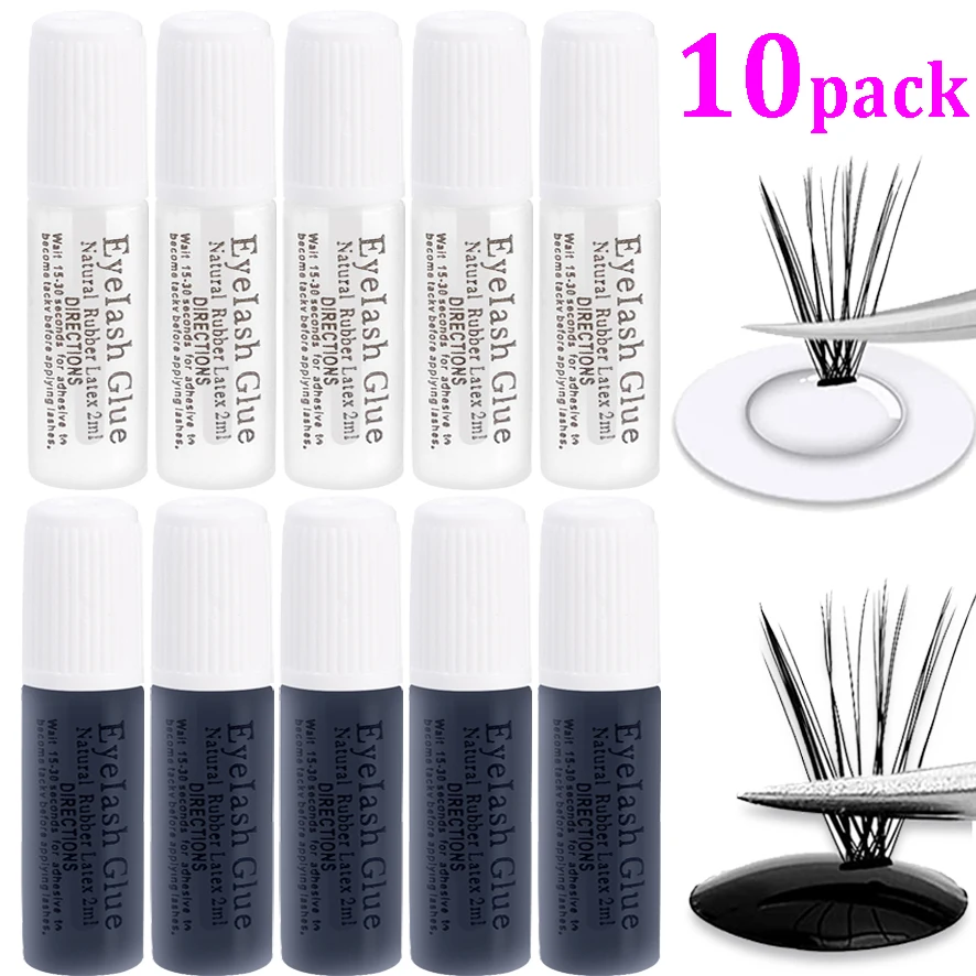 Top Trends: Eyelash Glue For False Lashes Super Strong Hold Long Lasting 24H Waterproof Latex Free Eyes Strip Lash Adhesive Black Clear 1g Shoppable Styles