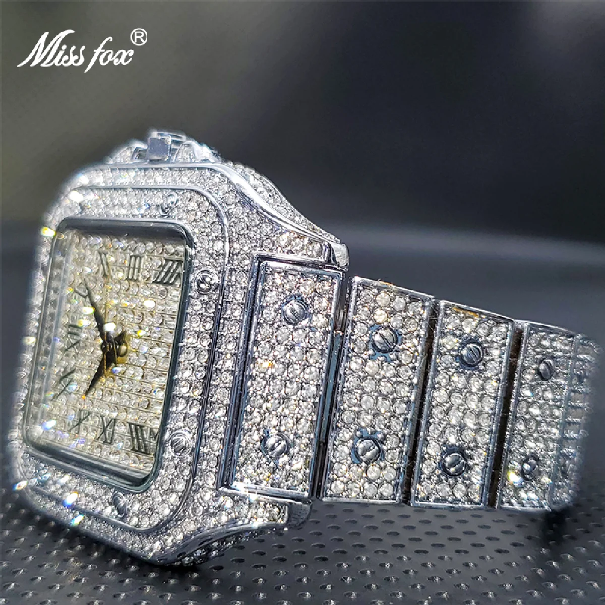 Top Trends: New Ice Out Luxury Full Moissanite Quartz Watches For Men Or Women Classic Stylish Trend 2021 Waterproof Watch New Shoppable Styles