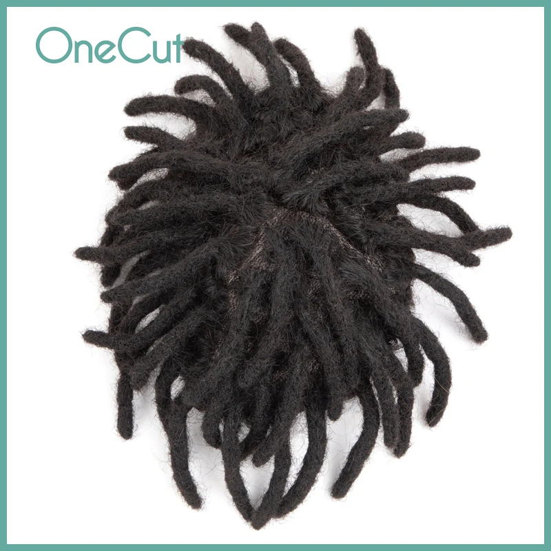 Top Trends: Dreadlocks Afro Curly Toupee Male Hair Capillary Prosthesis Human Hair System Men Hair Replacement Natural Color Remy Wig Man Shoppable Styles