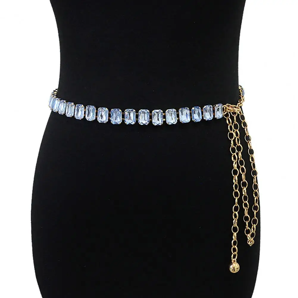 Top Trends: Waist Chain Wear-resistant Waist Belt Fine Workmanship Dress Accessories Fashion Sparkling Faux Crystal Women Chain Belt Shoppable Styles - Image 2