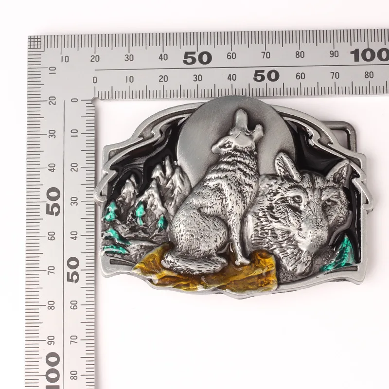 Top Trends: Jungle Wolf Belt Buckle Belt DIY Components Shoppable Styles - Image 3