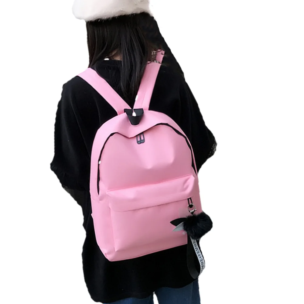 Top Trends: Women Casual Korean Style Canvas Backpack Travel Outing School Bag Storage All-match Harajuku School Pouch Shoulder Bag Shoppable Styles - Image 4