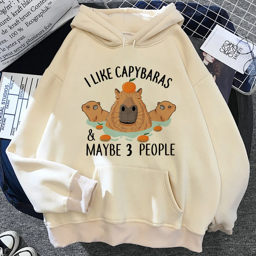 Top Trends: Hoodie Wanita Capybara 90s 2023 Y2k Estetika Menarik Pakaian Wanita Lengan Panjang Atasan Sweater Shoppable Styles - Image 4