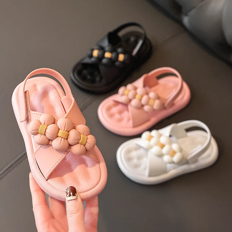 Top Trends: New Girl Sandals Toddler Sandals Summer Fashion Kids Baby Girls Big Pearl Princess Sandals For Little Big Girl's Shoes 2-9 Years Shoppable Styles - Image 6