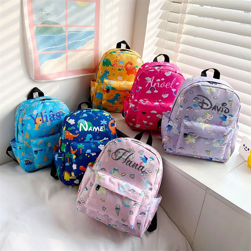 Top Trends: Personalized Embroidered Kids Toddler Children Backpack Rucksack Preschool Lightweight Cute Cartoon Travel Daypack For Boy Girl Shoppable Styles