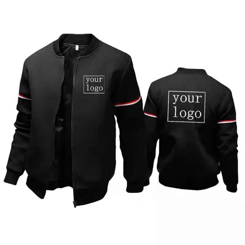 Top Trends: Your OWN Design Brand Logo / Picture Custom DIY Men's Jacket Fashion Sports Zipper Coat Tracksuit Outdoor Clothes Custom Outwear Shoppable Styles