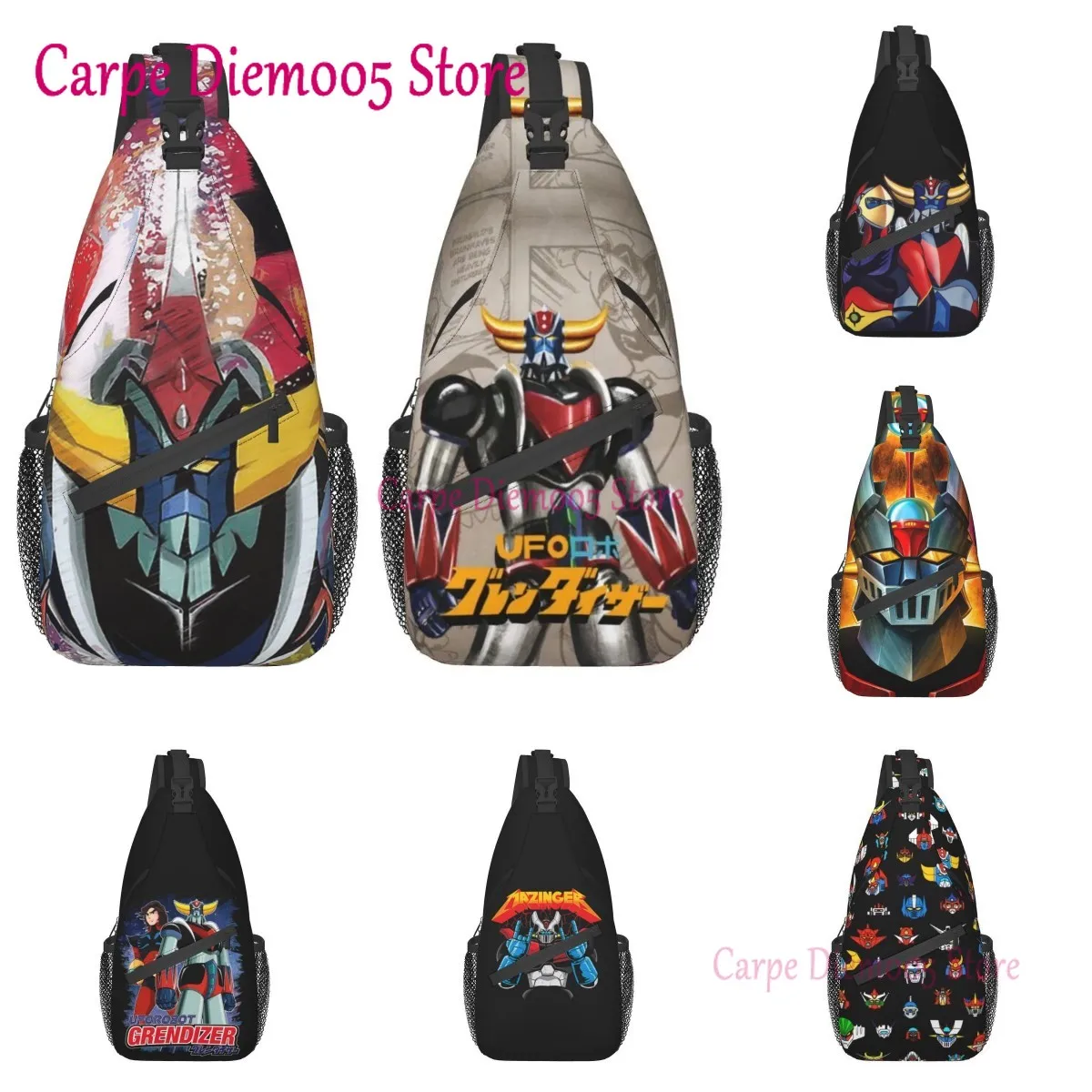 Top Trends: Handsome Crossbody Chest Bags UFO Robot Grendizer Pockets Travel Pack Messenger Sports Teens Shoulder Bag Unisex Shoppable Styles