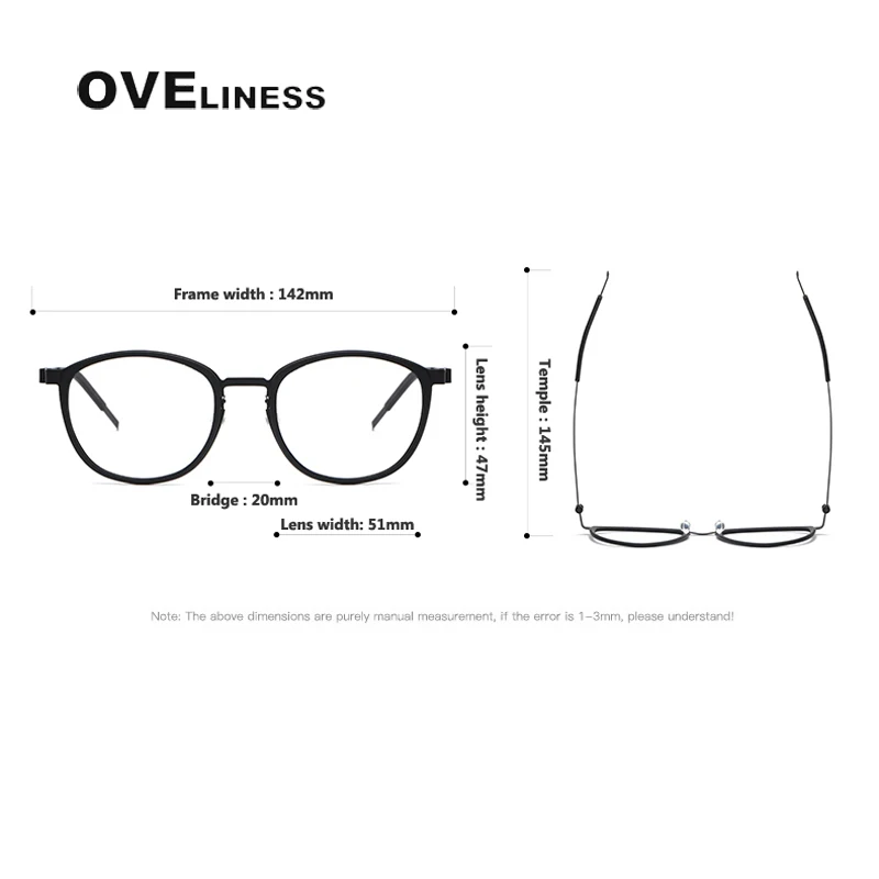 Top Trends: 2023 Titanium Glasses Frame For Men Women Vintage Round Myopia Optical Eyewear Screwless Prescription Eyeglasses Frame Spectacle Shoppable Styles - Image 6