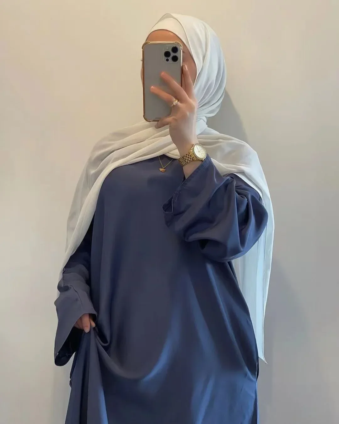 Top Trends: Satin Abaya Dubai Turkey Muslim Fashion Hijab Dress Plain Closed Belted Abayas For Women African Islam Modest Clothing Kaftan Shoppable Styles