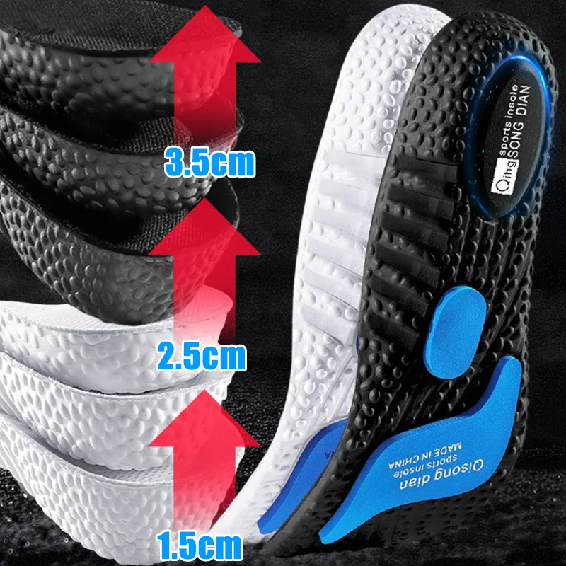 Top Trends: Height Increase Insoles For Feet Invisible Shoes Sole EVA Memory Foam Arch Support Orthopedic Cushion Elevated Foot Pad Men Shoppable Styles