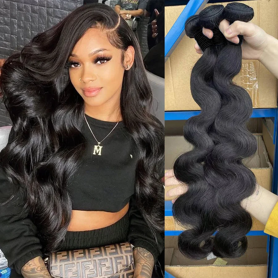 Top Trends: 12A Body Wave Bundles Brazilian Weave Human Hair Bundles 18 20 22 Inch Body Wave Bundles With 5-7 Days Delivery Shoppable Styles