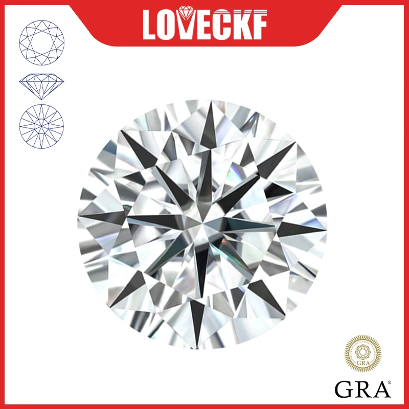 Top Trends: Real D Color Moissanite Stone With Certificate VVS1 Certified Moissanita Loose Gemstone Pass Diamond Tester With GRA Report Shoppable Styles