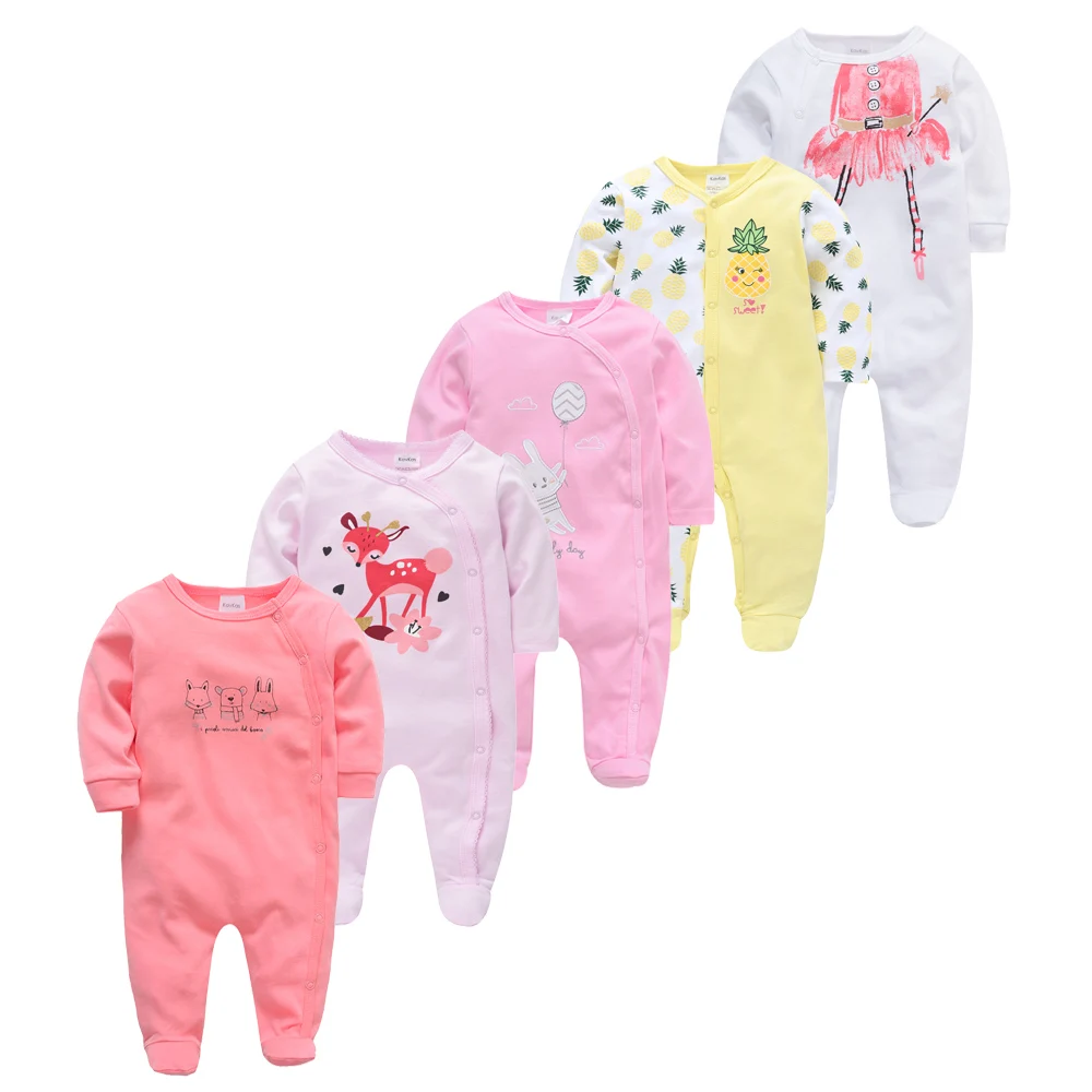 Top Trends: Honeyzone 5pcs Baby Pyjamas Girl Boy Pijamas Bebe Fille Cotton Breathable Soft Ropa Bebe Newborn Sleepers Baby Pjiamas Pajama Shoppable Styles