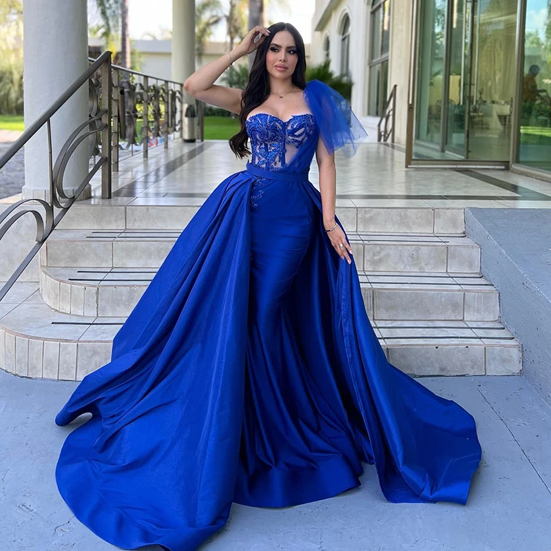 Top Trends: Thinyfull Simple Mermaid Prom Evening Dresses One Shoulder Appliques Night Dress Saudi Arabia Cocktail Party Gowns Custom Size Shoppable Styles