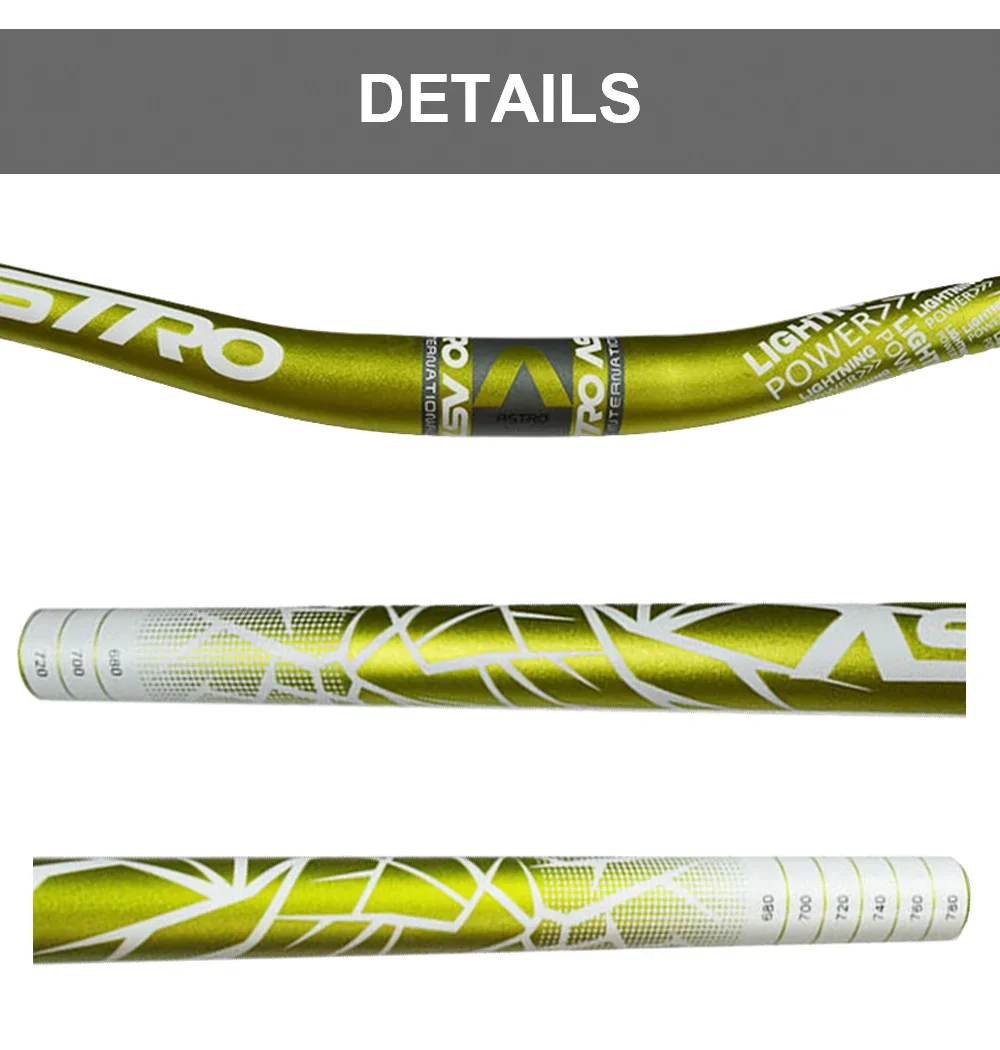 Fahrradlenker aus Aluminiumlegierung für Rennrad und Mountainbike, 31,8mm*780mm Lenkstange für Fahrräder – Detail 16