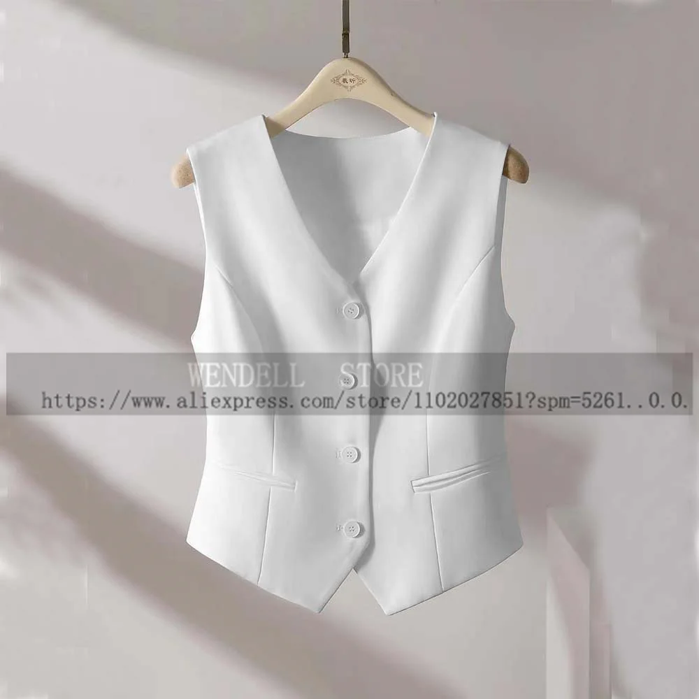 Top Trends: Women Suit Vest Single Breasted V Neck Slim Fit Sleeveless Jacket Commuting Office New Outerwear Rarf Official Store Bring Coat Shoppable Styles