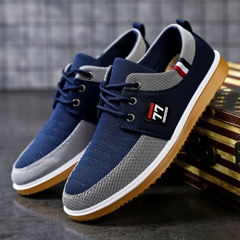 Top Trends: Fashion Casual Shoe 2023 New Men's Canvas Shoes Wear-resistant Running Shoes Cloth Breathable Sneakers For Men Zapatos De Hombre Shoppable Styles