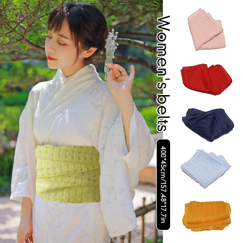 Top Trends: Japanese Traditional Kimono Obi Yukata Belt Geisha Kimono Waist Belt Lady Sweet Dressing Bow Tie Setting Belt Kimono Accessories Shoppable Styles