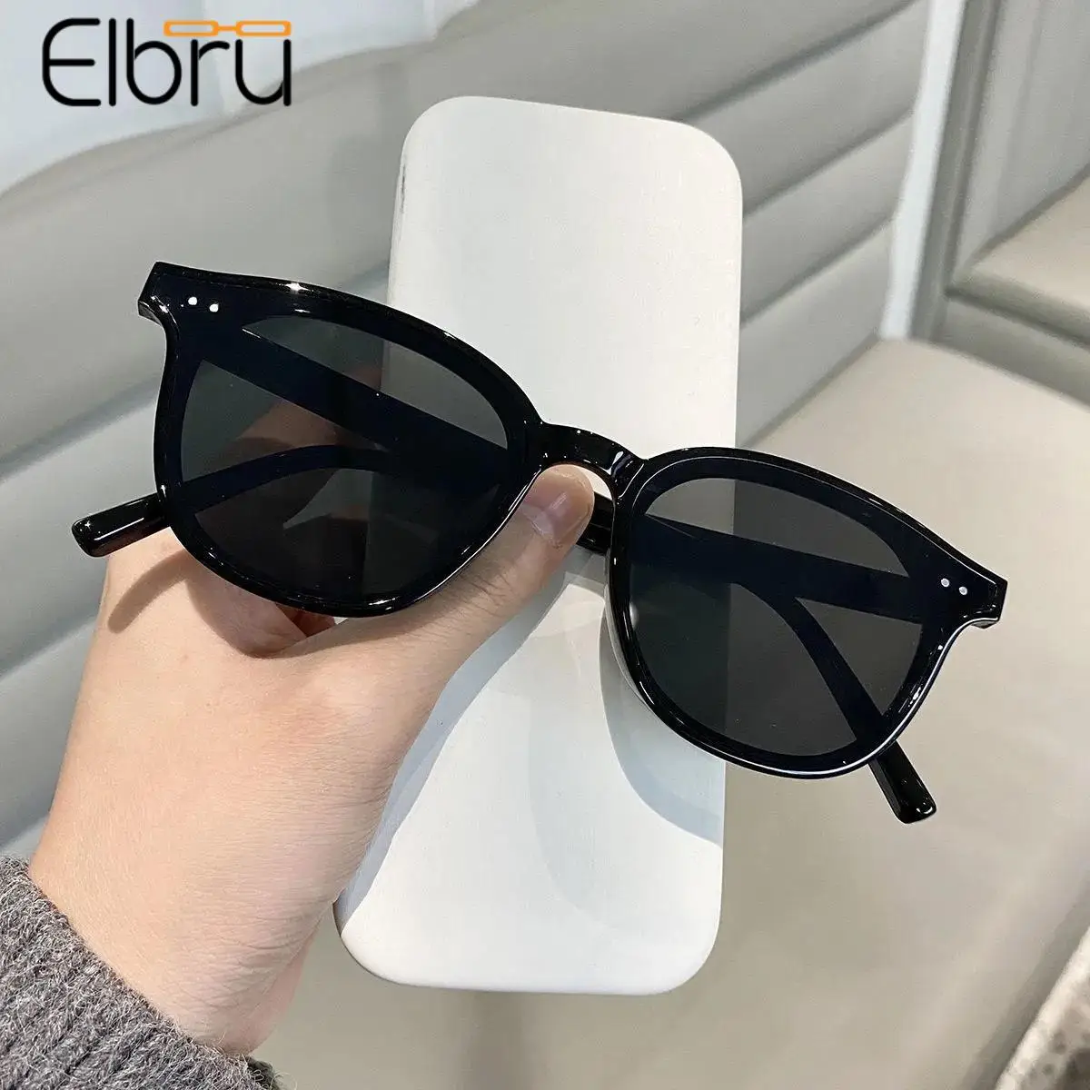 Top Trends: Elbru Women Sunglasses Ladies Luxury Brand Design Sun Glasses Small Round Summer Outdoor UV400 Eyeglasses Unisex Oculos De Sol Shoppable Styles