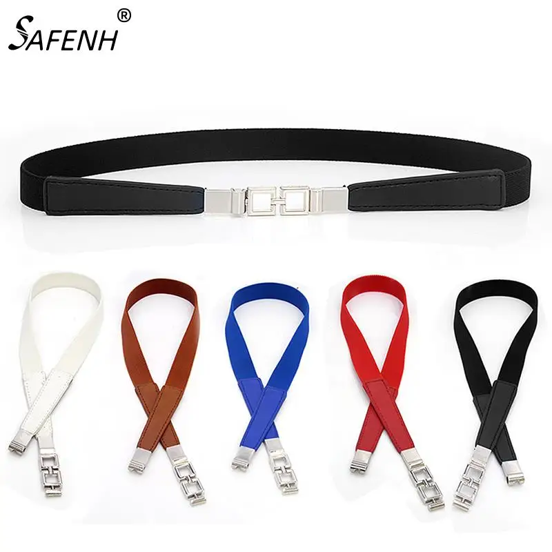 Top Trends: 1Pcs Fashion Women PU Black White Waist Band Thin Elastic Waist Belt Dress Apparel Accessories Cinturon Mujer 5 Colors Shoppable Styles