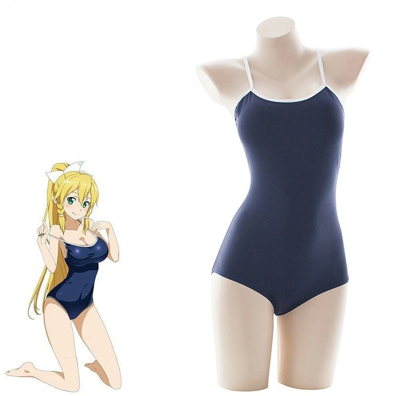 Top Trends: Japanese Anime Sword Art Online Kirigaya Suguha ALfheim Swimsuit Costume Beach Student Bodysuit Swimwear Uniform Cosplay Shoppable Styles