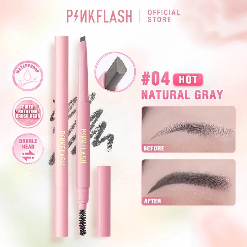 Top Trends: PINKFLASH Automatic Eyebrow Pencil Waterproof Long-lasting High Pigmented Easy To Blend Soft Cruelty-free Eye Brow Pen Makeup Shoppable Styles