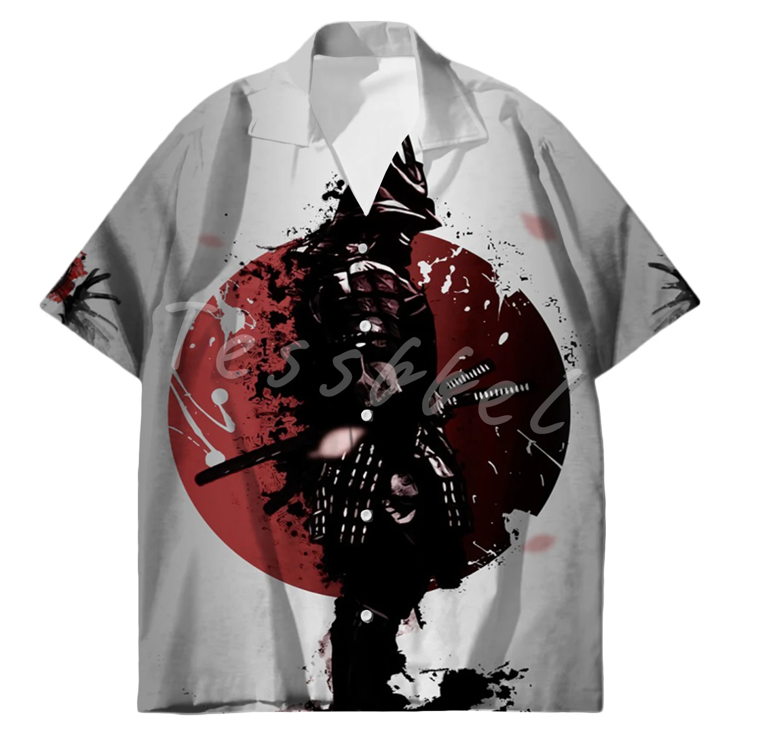 Top Trends: Japanese Tattoo Tessffel Samurai Hawaiian Men's Shirt Classic 3d Printing Large Size Shirts For Men Japan Harajuku Male Camisa Shoppable Styles - Image 6