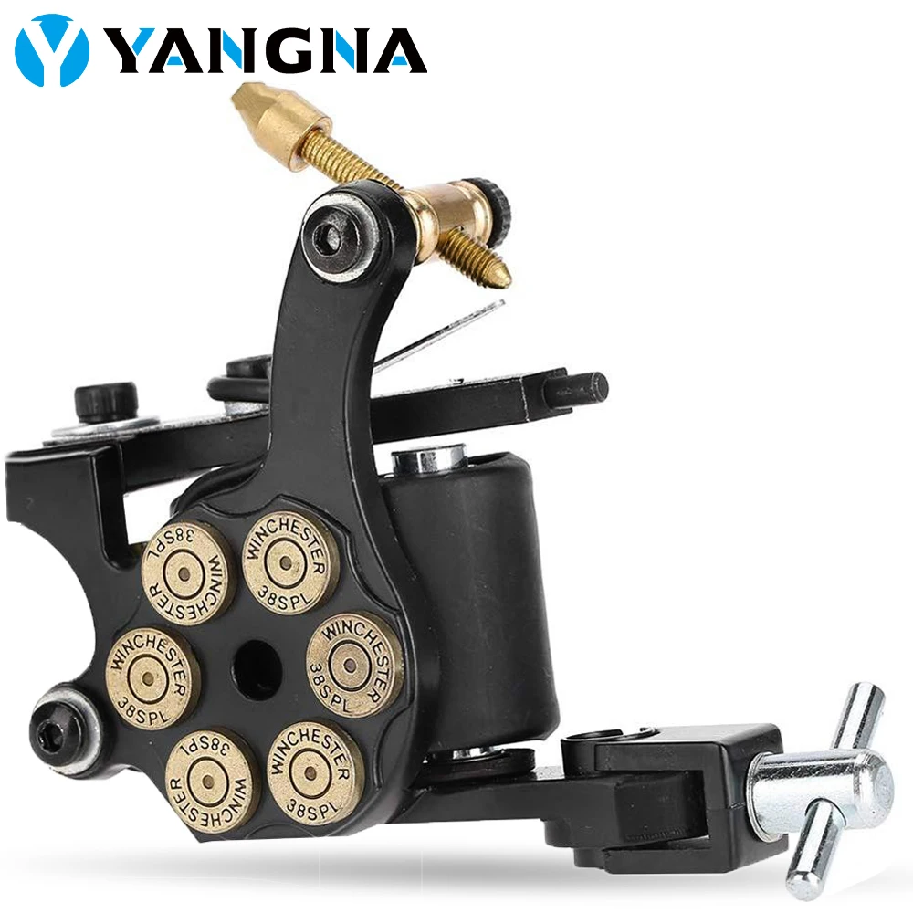 Top Trends: Yangna Coil Tattoo Machine Iron 10 Coils Tattoo Gun 3 Colors Liner Shader Machine For Tattoo Needles Makeup Tattoo Supplies Shoppable Styles