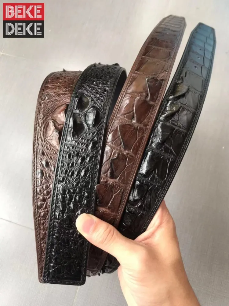 Top Trends: Crocodile Genuine Leather Luxury Strap Male Belts Vintage Business Casual Men Belt For Suit Pants Fashion High Quality Waistband Shoppable Styles