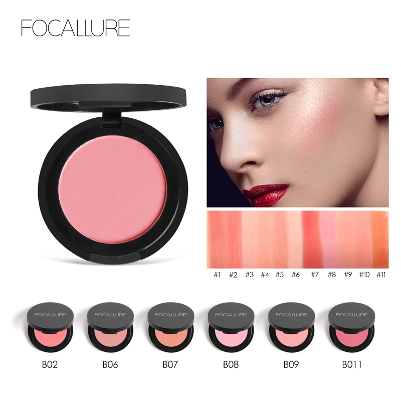 Top Trends: FOCALLURE 16 Color Blush Palette Makeup Nude Matte Blusher Bronzer Powder Palette Shimmer Face Blusher Palette Makeup Cosmetics Shoppable Styles