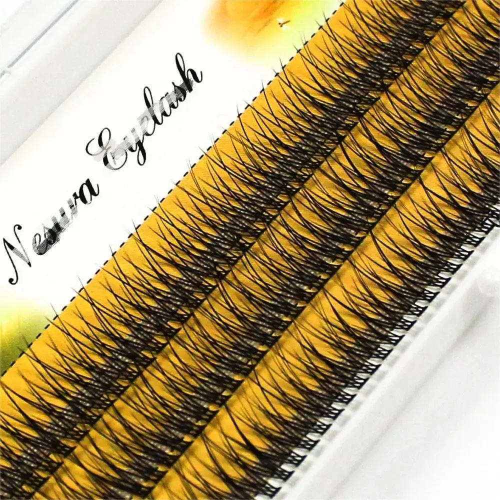 Top Trends: Softer Feel Hot Melt Individual Eyelases Fish Tail Eyelash 8mm / 10mm / 12mm Dove Tail Eyelash Cluster Lashe New Style Make Ups Shoppable Styles