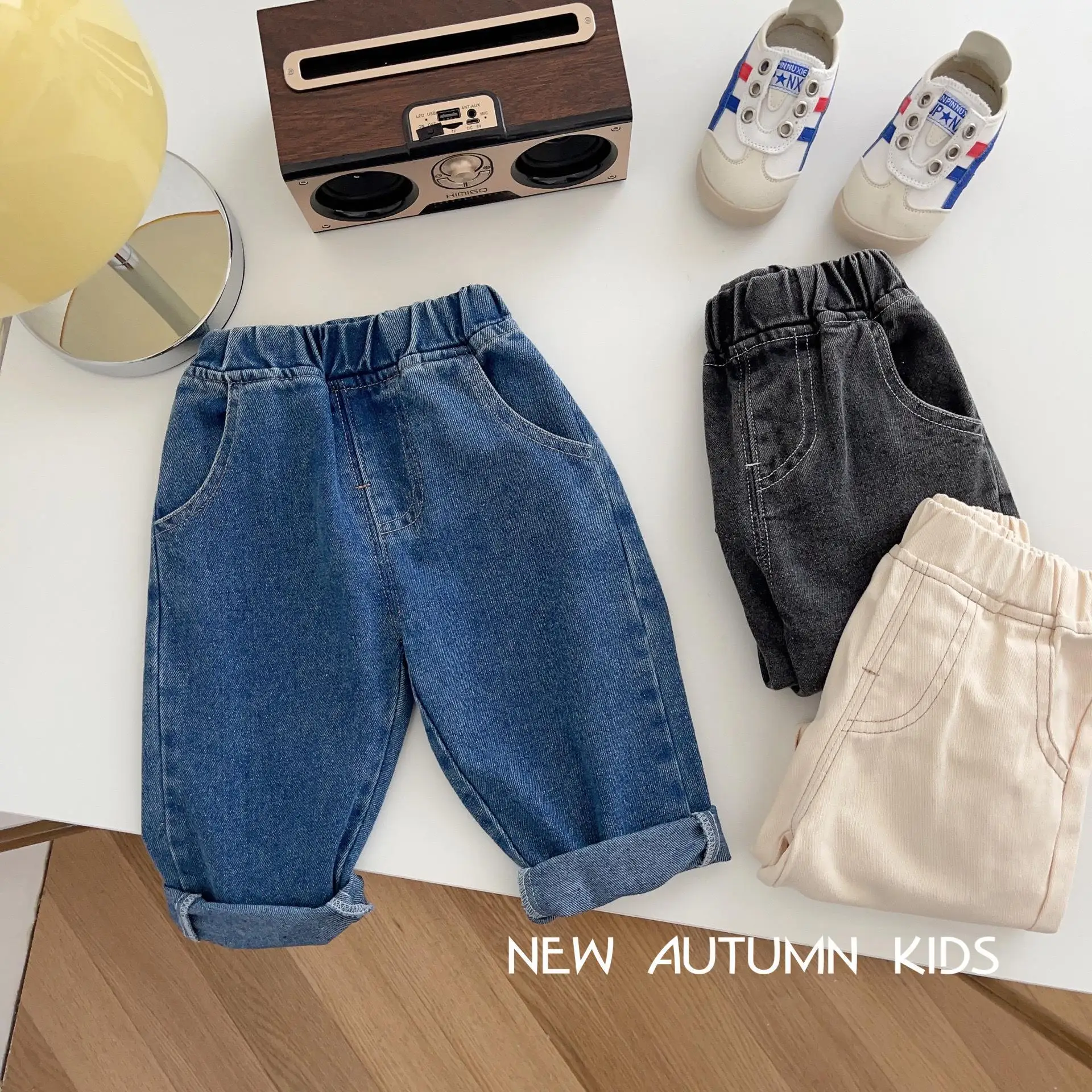 Top Trends: Baby Pants Solid Kids Jeans Casual Boys Denim Pants Soft Girls Fashion Trousers Shoppable Styles