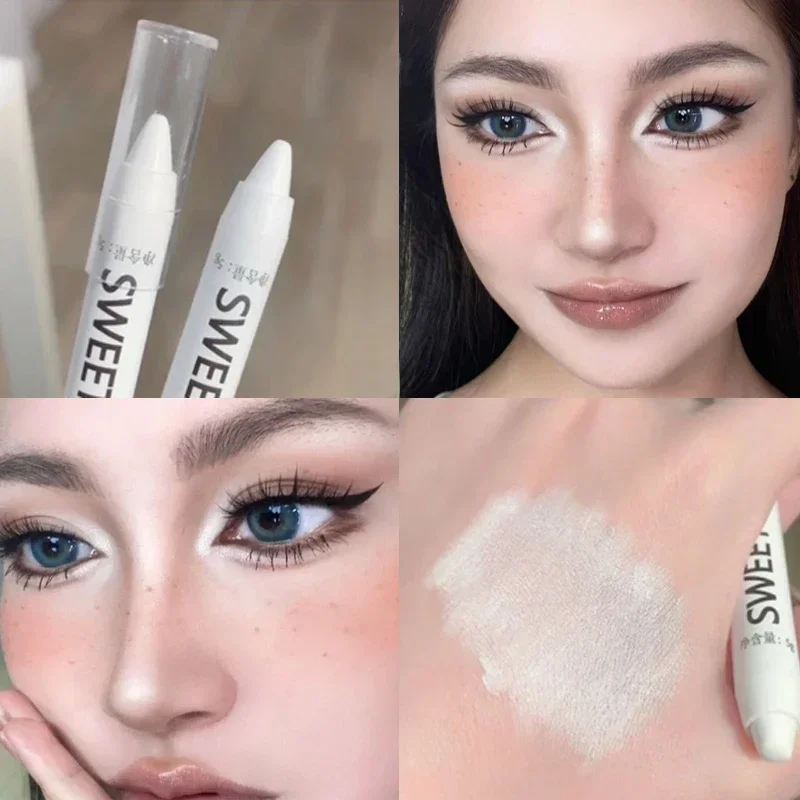 Top Trends: Glitter Eyeshadow Highlighter Eye Makeup Pearlescent White Waterproof Matte Pink Silkworm Champagne Gold Eyeliner Pen Cosmetics Shoppable Styles - Image 2