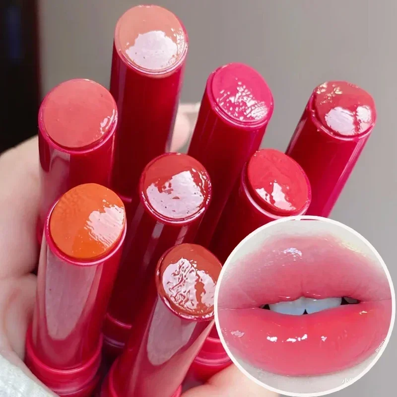 Top Trends: 8 Colors Jelly Lipstick Moisturizing Mirror Water Light Solid Lip Gloss Glass Tea Red Brown Lip Glaze Tint Makeup Cosmetics New Shoppable Styles