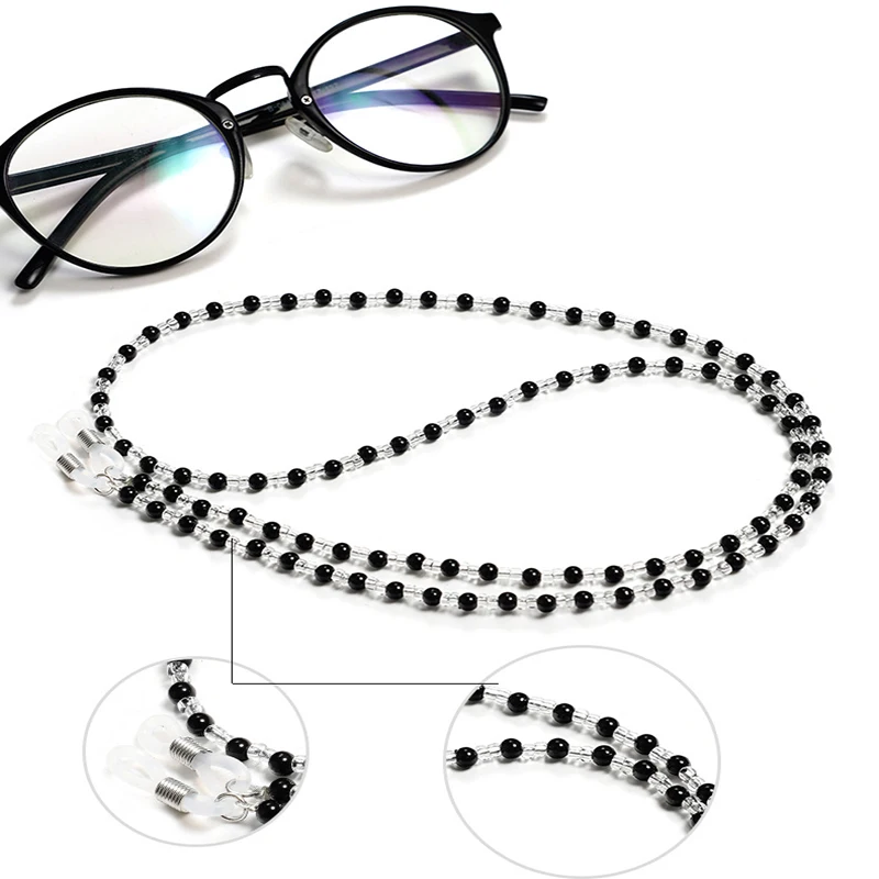 Top Trends: Fashion Beaded Glasses Chain Acrylic Beads Presbyopic Glasses Mask Hanging Rope New Neutral Glasses Chain Anti-lost Accessories Shoppable Styles