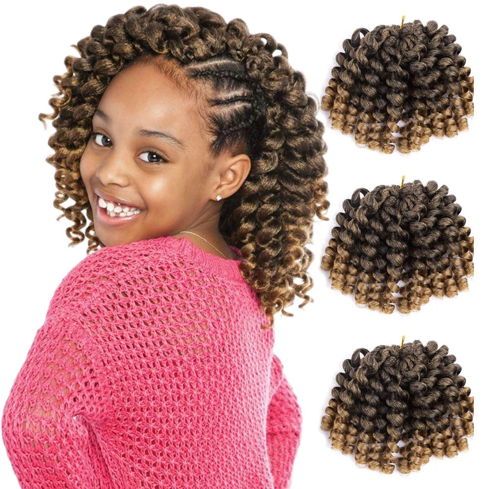 Top Trends: Ombre Braiding Jumpy Wand Curl Crochet Braids Synthetic Locs Crochet Passion Twist Extension Hair Pre-Twisted For Black Women Shoppable Styles