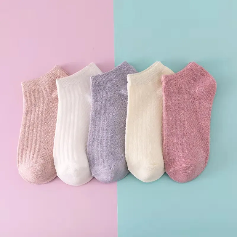 Top Trends: 5Pairs Lot Cute Women Short Socks Boat Femme Female Breathable Spring Summer Boat Ankle Funny Sock Low Cut Cartoon Thin Casual Shoppable Styles