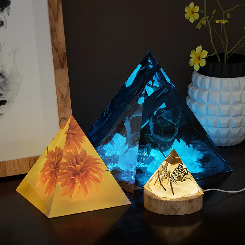 Top Trends: Silicone Mold Casting For DIY Epoxy Resin Gypsum Triangular Pyramid Art Crafts Accessories Making Supplies Deco Parts Materials Shoppable Styles - Image 5