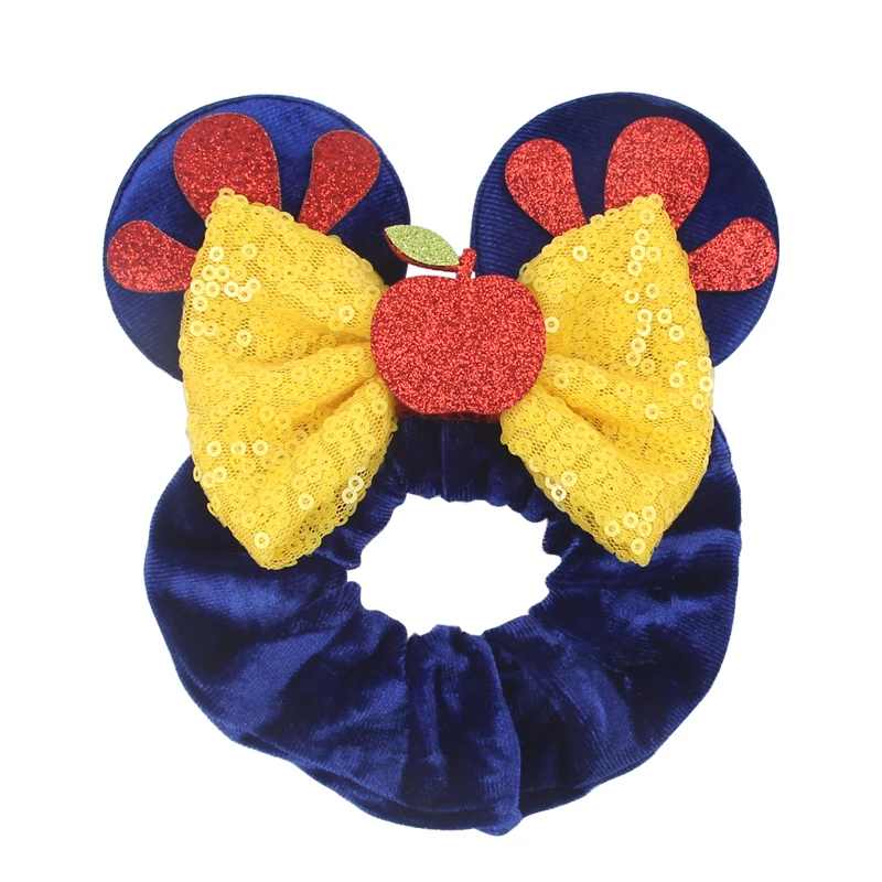 Top Trends: New Disney Cartoon Mouse Ears Scrunchies Hairband Girls Ponytail Holder Women Elastic Hair Ties Cartoon Mickey Hair Accessories Shoppable Styles